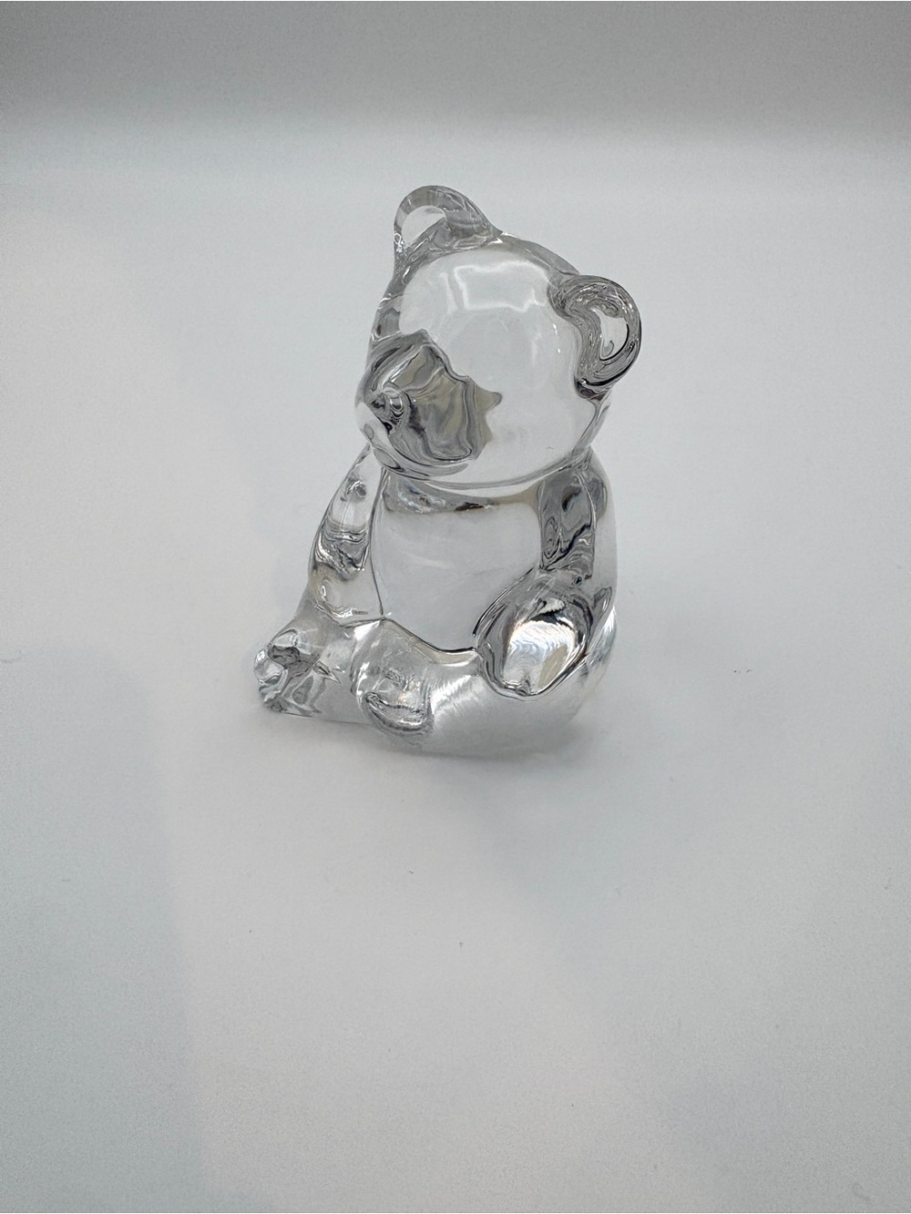 Princess House Lead Crystal Teddy Bear Paperweight W Germany